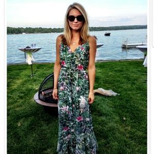 H & M Conscious Collection Rainforest print Maxi